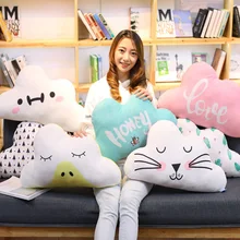 1 шт 55x30 см Kawaii мягкие цветные облака плюшевые подушки для детей детской украшения мягкий диван подушки-игрушки подарок для девочки