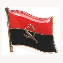 Ангольский Нагрудный значок с флагом 16 мм Кнопка бабочки на подложке 1 шт./пакет также сделать по запросу клиента MOQ300pcs