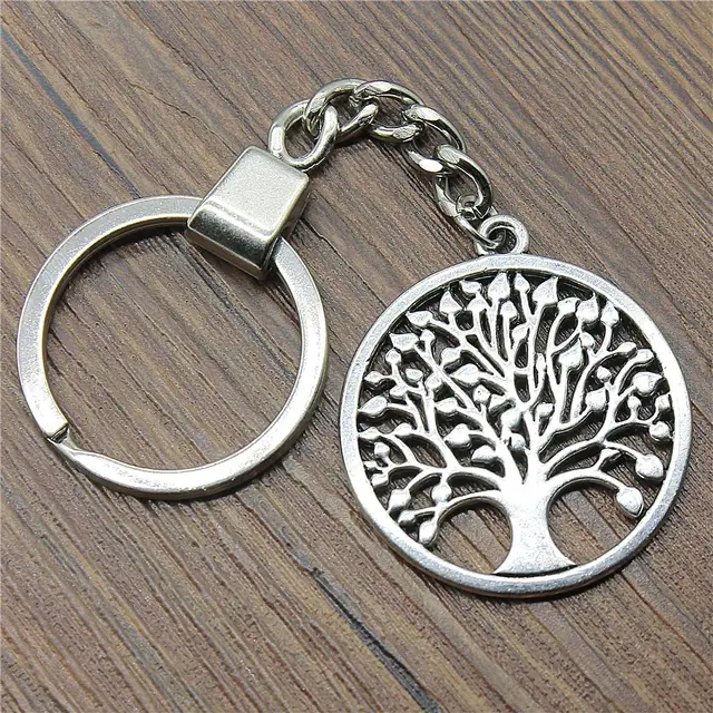 Tree of Life Key Chain Personalized Keychain Tree of Life Keychain Charm Keychain Initial Keychain Custom Keychain Tree Key Ring 692