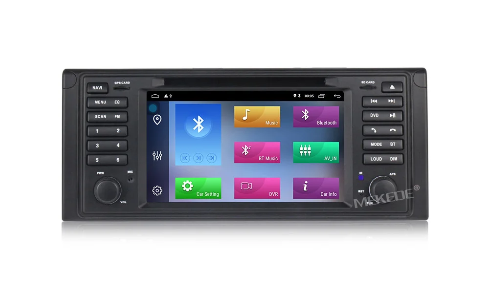 Perfect MEKEDE 2G Android 9.1 1 din Car DVD player for bmw e53 E39 X5 With GPS Bluetooth Radio RDS USB SD Steering wheel control 18