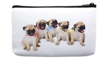 

Cute Small Bulldog Animal Print Customized Small Cosmetic Bag Wristlet hand bag