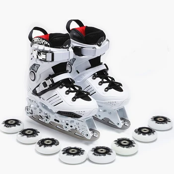 

Multi-function ice skates roller skates men and women adult shoes figure skating knives for beginners skating dual-use