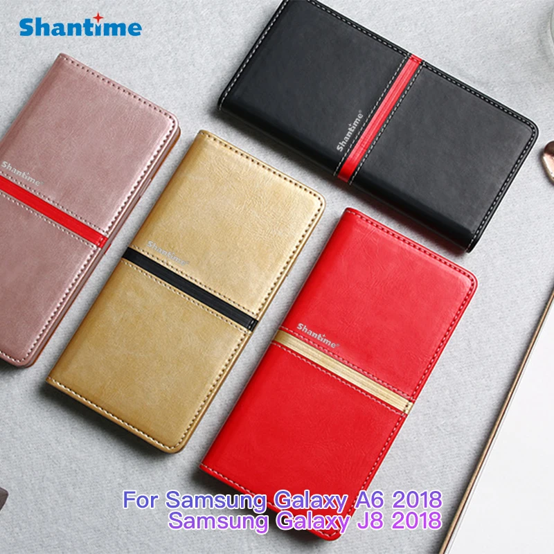 

Tpu Silicone Back Cover For Samsung Galaxy A6 2018 A6 Plus 2018 Flip Case For Samsung Galaxy J6 2018 Business Leather Book Case