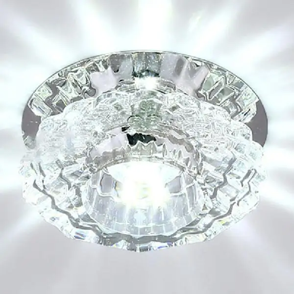 SOL светодиодный Светодиодный потолочный светильник с кристаллами, светильник для коридора, прихожей, гостиной, лобби - Цвет корпуса: White