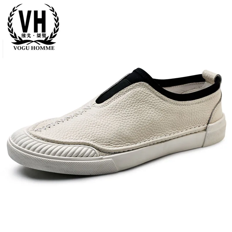 

2018 new shoes men all-match youth men's casual shoes fashion spring and autumn British retro cowhide breathable Leisure male