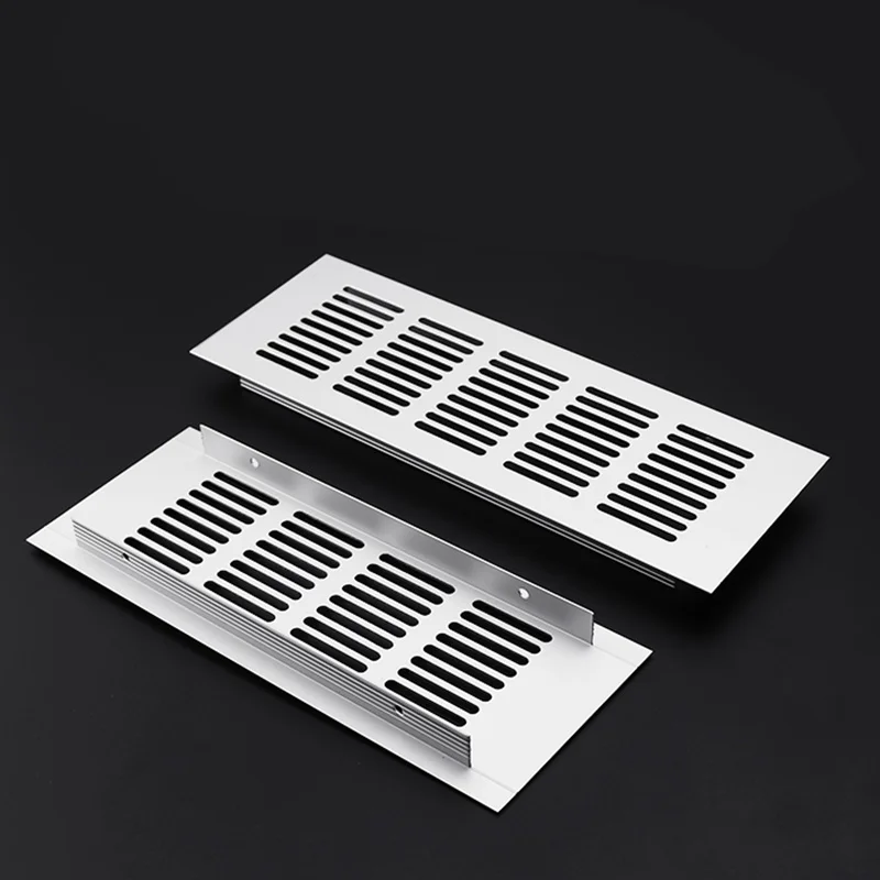 15cm-60cm Aluminum Alloy Air Vent Perforated Sheet Web Plate Ventilation Grille For Closet Shoe cupboard Decorative cover