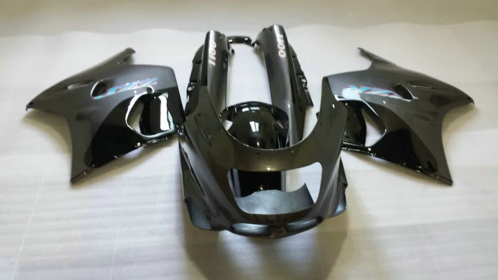 

Motorcycle Fairing kit for KAWASAKI Ninja ZZR11001993 2001 2003 ZX-11 ZZR1100D 93 01 02 03 Matte black Fairings set+7gifts KP36