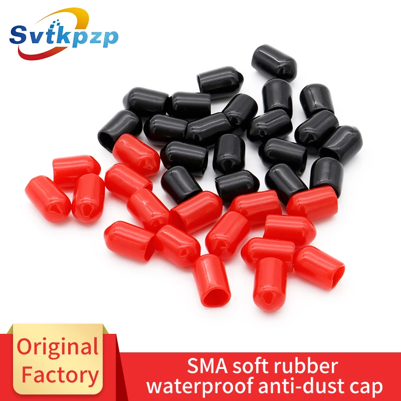 

100PCS/lot SMA Anti-dust Cap SMA Connector Antenna Protector Insulation Cover Coaxial RF Antenna Protection Cap Cover