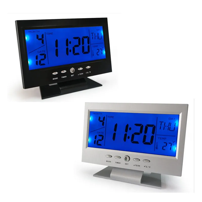Sound Control LED Digital Home Clock Multi Functional Clock LED
