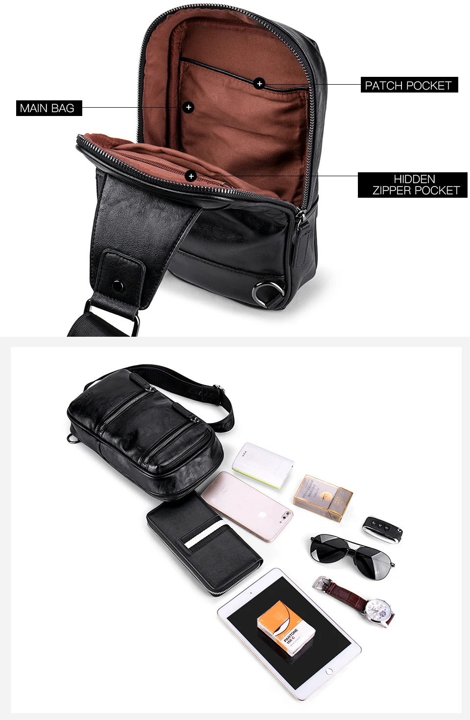 Waterproof Single Shoulder Strap Pack  (6)