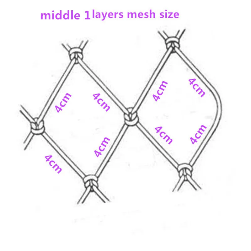 free shipping 100M new cast net fish trap three layer sticky fishing net china outdoor pesca fishing network gill net