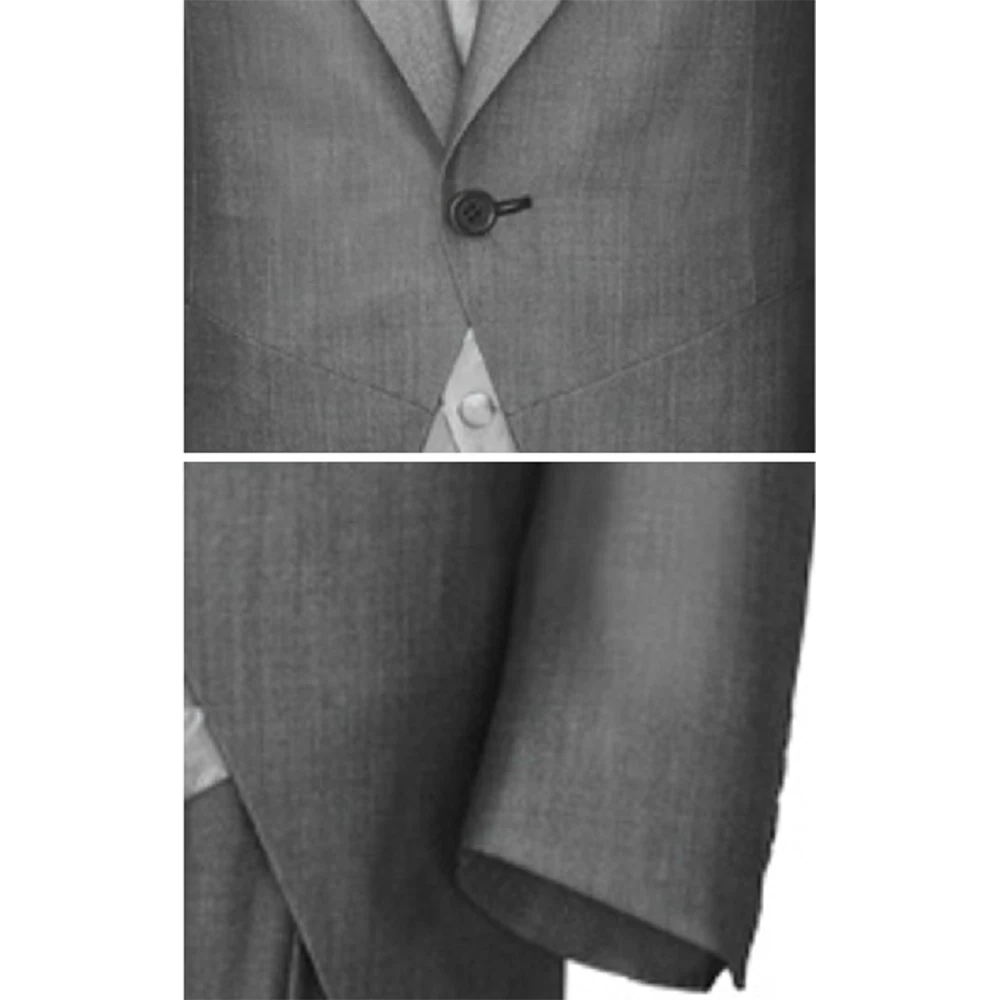 2026 Custom Made Grey Wedding Tailcoat Tuxedo, Gray Tailor Made Wedding Suits For Men,Classic Long Tail Groom Tuxedo Tailcoat