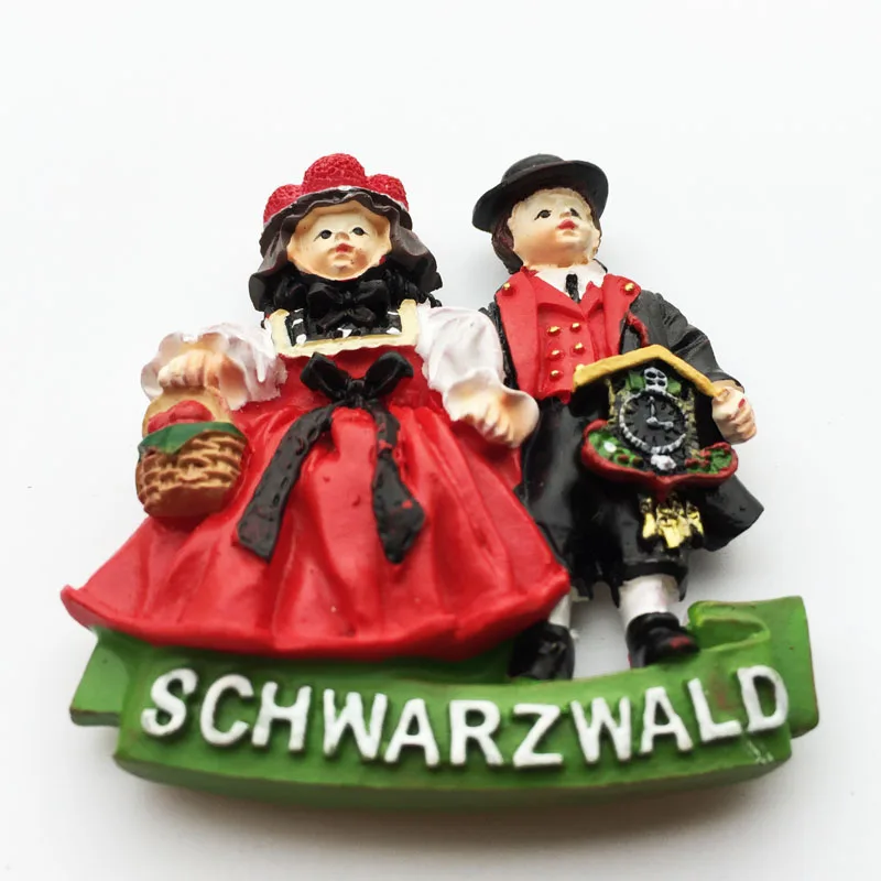 Lychee Life немецкий Schwarzwald пара магнитов на холодильник 3D холодильник магнитная наклейка украшение дома дорожные сувениры