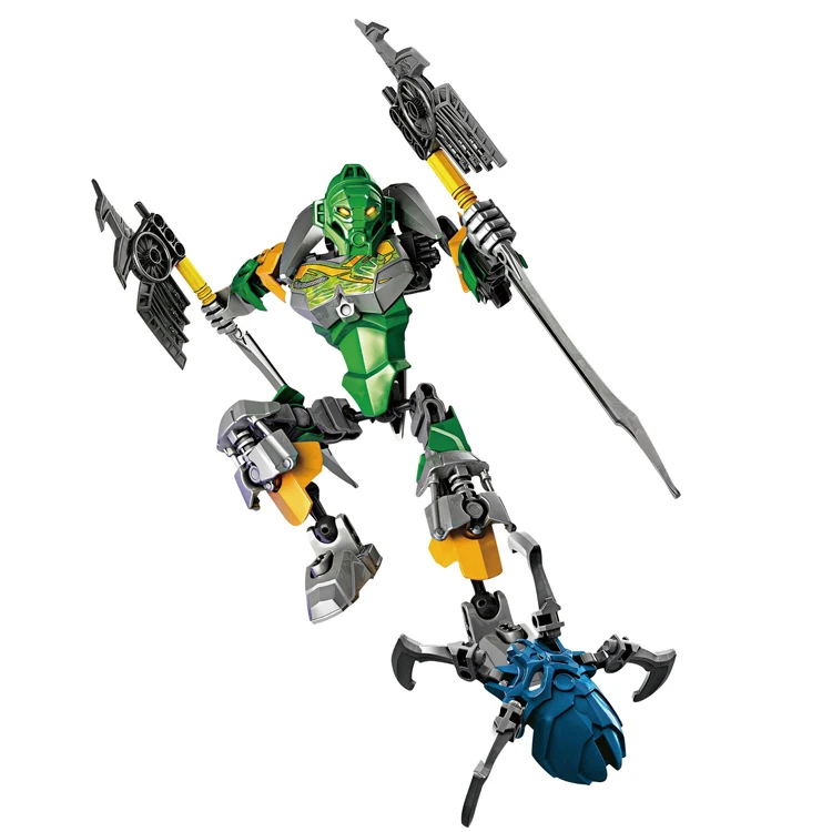 Умный набор строительных блоков BIONICLE Protector Of Jungle + Master of Lewa игрушки для мальчиков