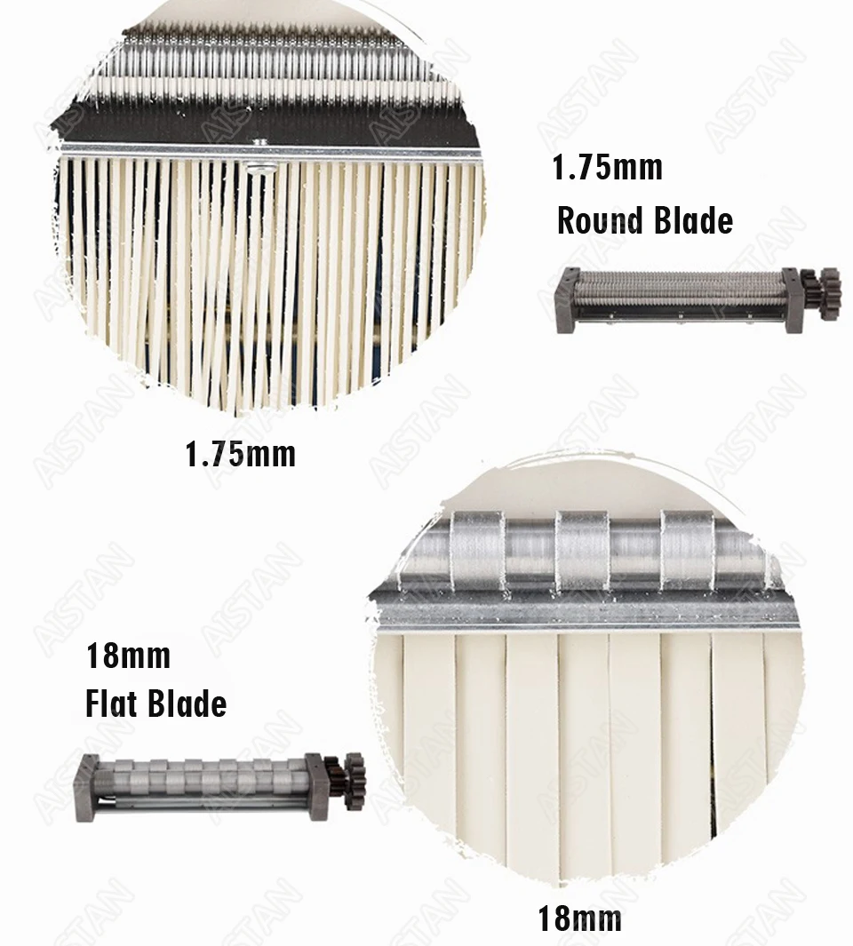 FKM240 Electric Dough Roller Stainless Steel Dough Sheeter Noodle Pasta Dumpling Maker Machine 220V Roller and Blade Changable FKM240 Electric Dough Roller Stainless Steel Dough Sheeter Noodle Pasta Dumpling Maker Machine 220V Roller and Blade Changable
