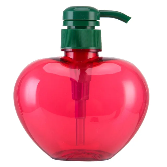 500 мл портативные дозаторы мыла для купания клубника бутылка/Тип Сердца Пресс Эмульсия в бутылках путешествия ванная комната - Цвет: Heart