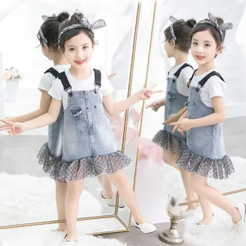 

New Summer Girls Clothes Sets Childen Cotton Tees Dresses Sets Girls Clothing Age For 2T 3T 4 6 8 10 Yrs Toddler Girl Clothes