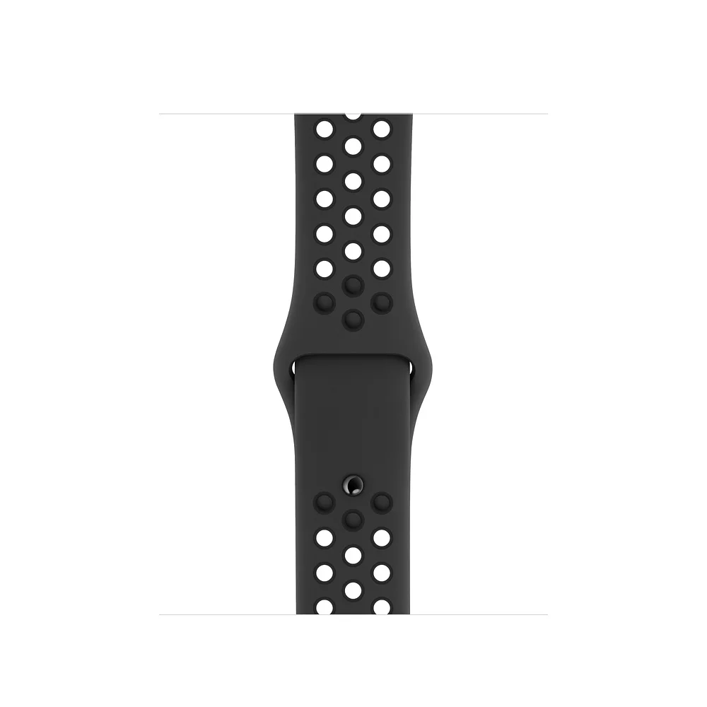 Спортивный силиконовый ремешок для наручных часов Apple watch 4 44 мм 40 мм Nike+ браслет ремешок для наручных часов iWatch серии 1/2/3, 42 мм, 38 мм, ремешок для часов - Цвет ремешка: Black Black
