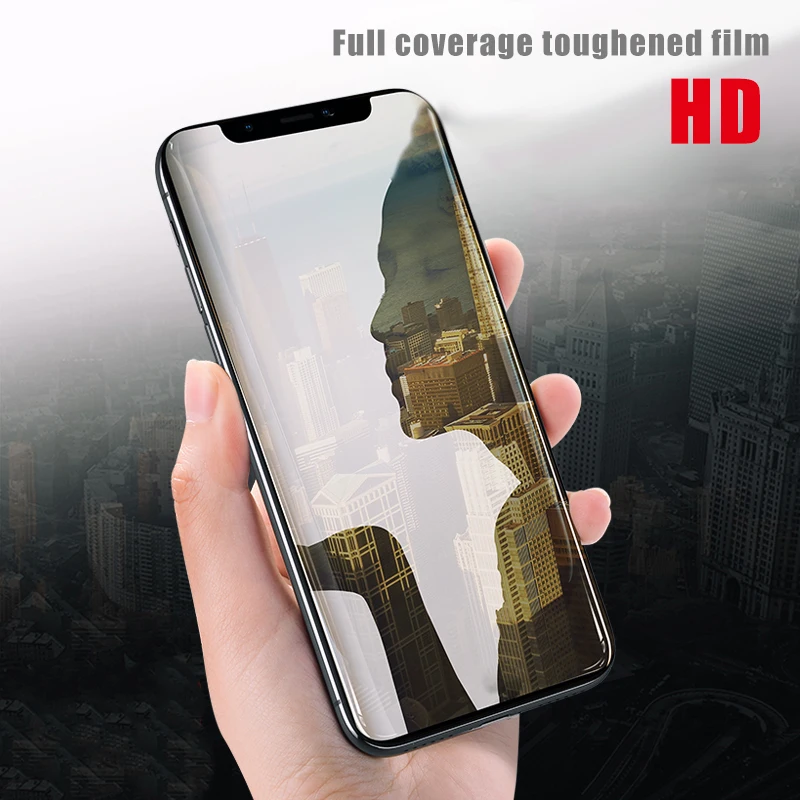 

6D Full Cover Curved Tempered Glass For iPhone 6S 6 7 8 Plus XS MAX XR X Screen Protector Film For iPhone Xs Xr Protective Glass