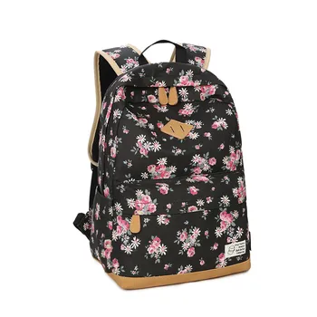 

Fashion Backpack girl floral shoulder bag new school bags women mochila Free shipping