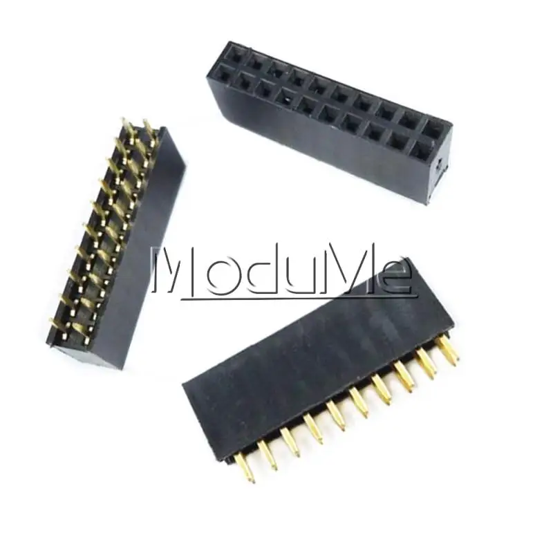 

5PCS 2X10 Pin 20P 2.54mm Double Row Female Straight Header Pitch Socket Strip