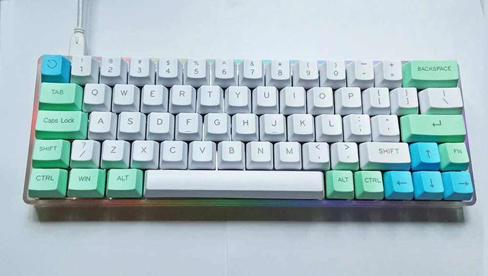 XD60 XD64 механическая клавиатура DIY светодиоды подсветка под свечением RGB Деревянный чехол пластиковый чехол поддержка TKG и QMK программы