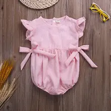 Hot Sale Cute PINK Baby Girls Clothing Rompers Infant Baby Girls Clothes Jumpsuits