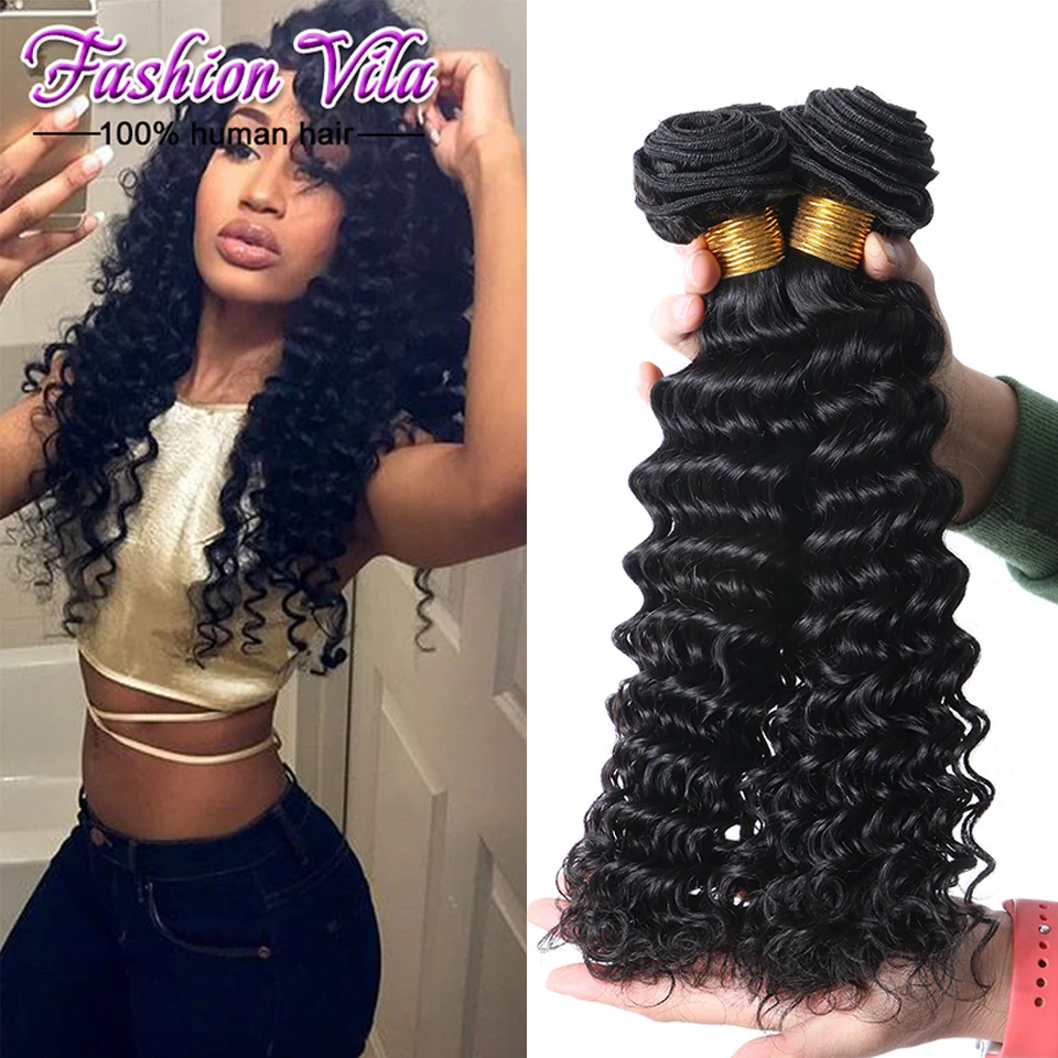 us $107.6 |aliexpress coupon brazilian deep curly virgin hair 3 bundles  cheap deep wave brazilian human hair weave bundles ms lula hair on