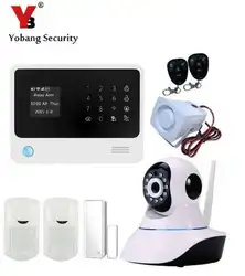 YoBang безопасности Android IOS приложение управления IP Камера детектор движения PIR Сенсор GSM сигнализация дома Беспроводной сети сенсорная