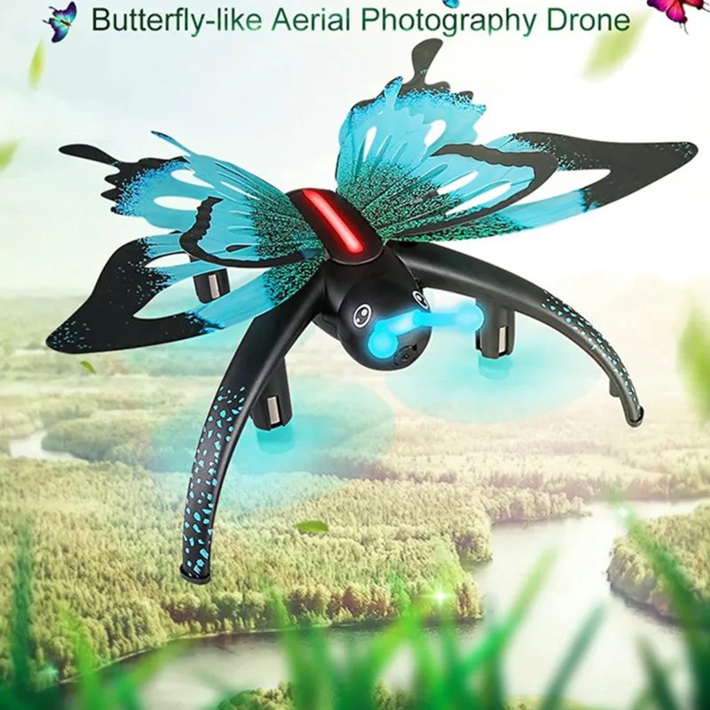 

JJRC H42 RC Animal Butterfly WIFI FPV 0.3MP Camera Drone RC Quadcopter Mini RC Selfie Drones Flying Drone Christmas Gift