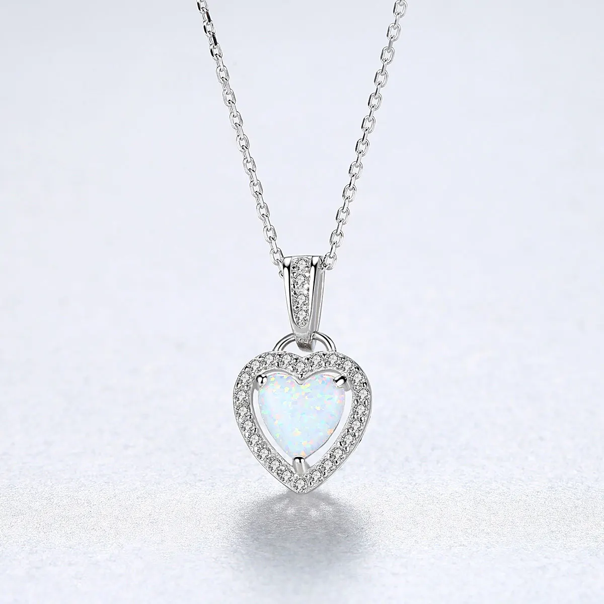 New S925 Sterling Silver Fashion Wild Love Micro Inlay Smart Necklace Can Be Customized | Украшения и аксессуары
