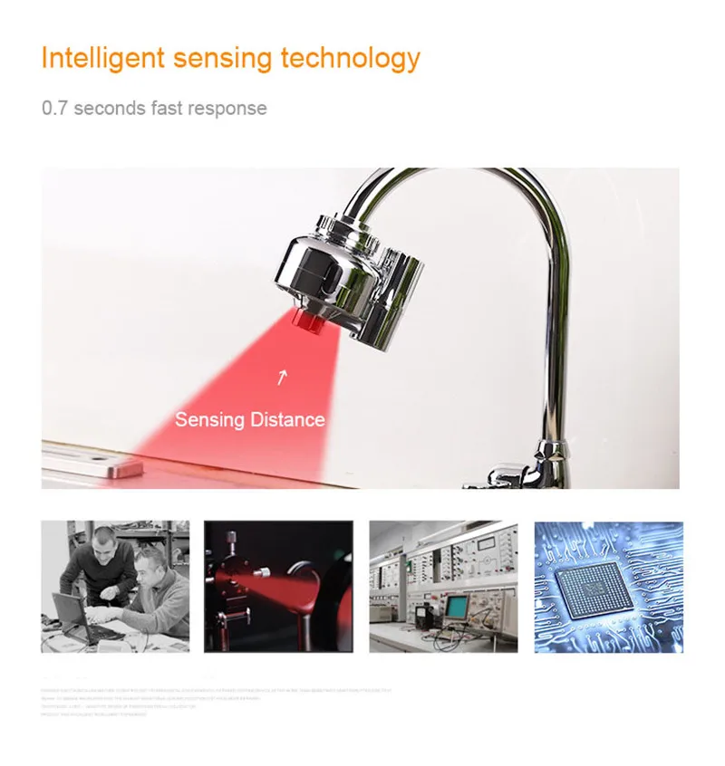 Высокое качество Chome двойной Motionsense адаптер Touchless сенсор кран на выходе Кухня Раковина смесители быстрая сборка фильтр для воды