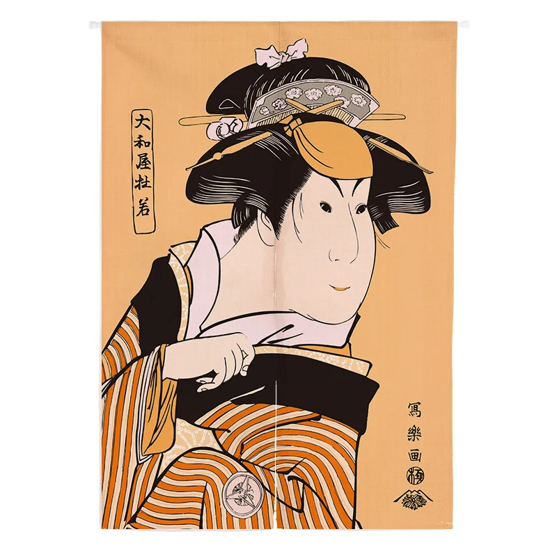 Японская дверь Ukiyo-e, занавеска для кухни, подвесная занавеска, занавеска, Норен, японская занавеска, входная дверь фэн-шуй, занавеска