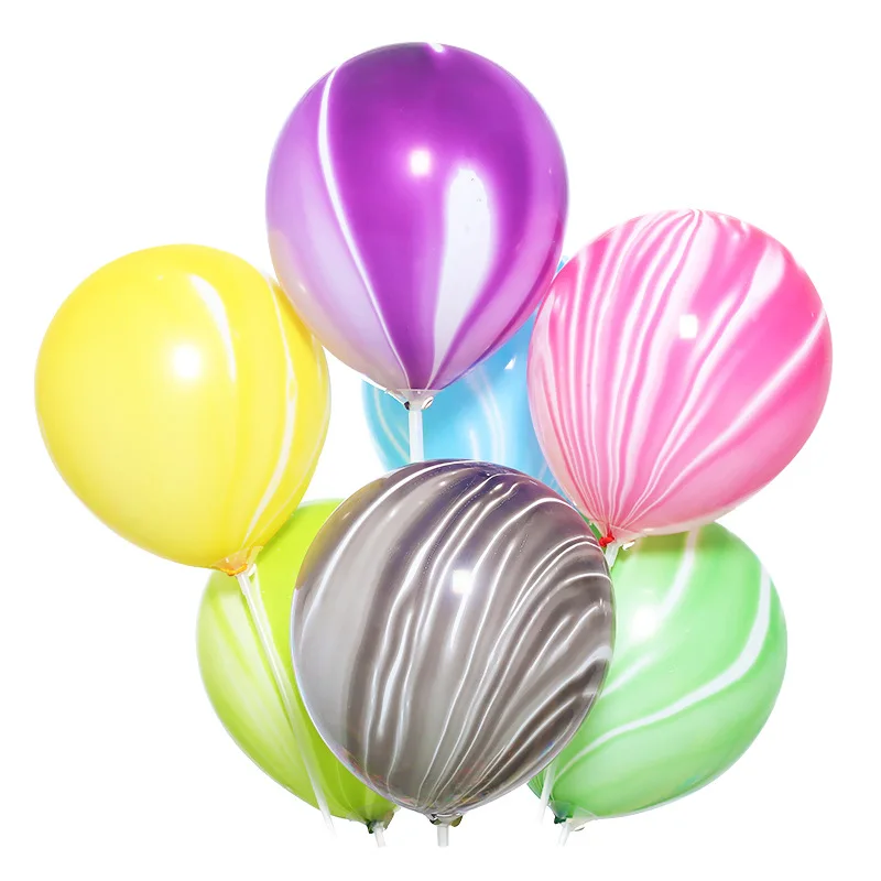 20 шт./лот 3,5 г/1" Радужные латексные шарики с принтом надувные воздушные шары для свадебного украшения с днем рождения поставки баллон