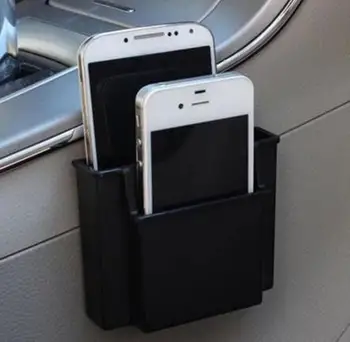 

New Multifunctional Car Cell Phone Holder Black Mobile Phone Charge Box Holder Pocket Organizer Car Seat Bag Storage