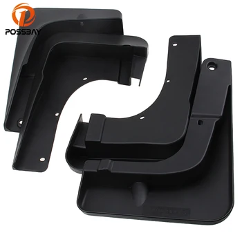 

POSSBAY TPE+PP 4pcs Auto Car Mud Flaps Fenders Splash Guard Mudguards Decoration Cover for Mitsubishi Outlander 2007-2015