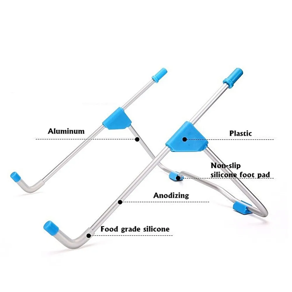 Портативная подставка для ноутбука Складной угол обзора/регулируемая высота качественный Алюминиевый Кронштейн Поддержка 10-17 дюймов ноутбук
