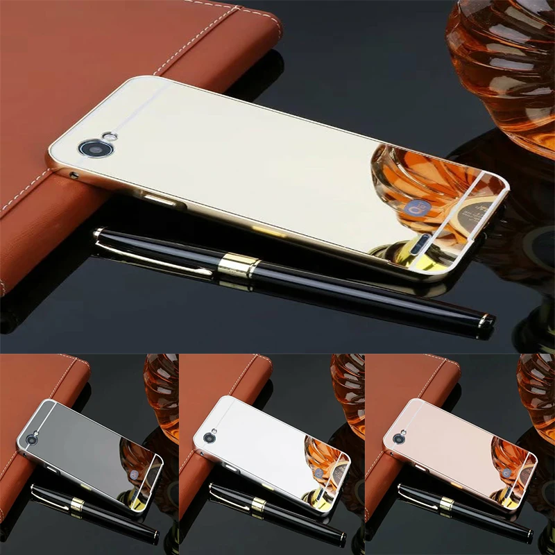 

For LG Q6 alpha Q6a Q 6 Case Luxury Mirror Metal Aluminum+Acrylic Hard Back Cover Case For LG Q6 Plus