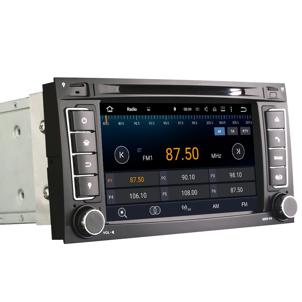 Excellent Eunavi 2 Din Android 9 Car DVD Player GPS Navi For VW/Volkswagen/Touareg/Transporter T5 With Canbus Wifi Stereo Radio FM DSP RDS 4