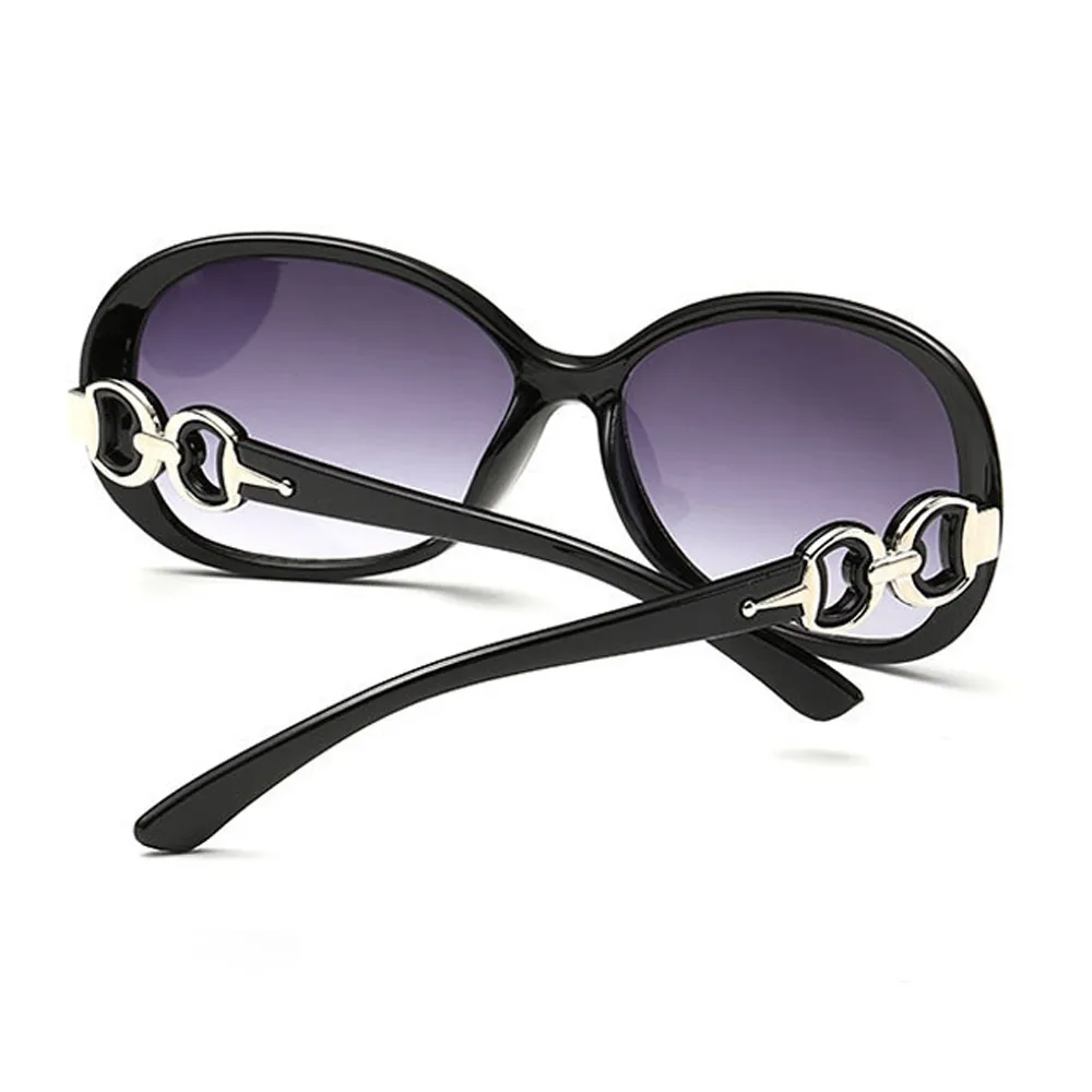 Мода двойное кольцо украшения оттенки солнцезащитные очки для женщин вождения Велоспорт Винтаж негабаритных Integrated УФ поляризованные очки