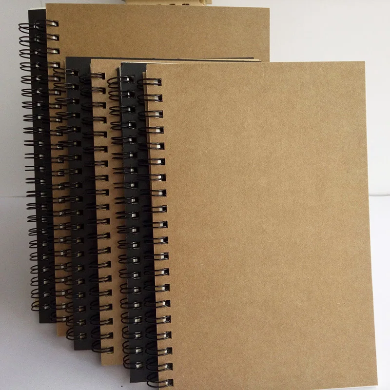 50Sheets Bullet Journal Coil Notebooks Kraft Paper Planner Diary Sketchbook For Kids Girl Gift School Office Supplies Stationery