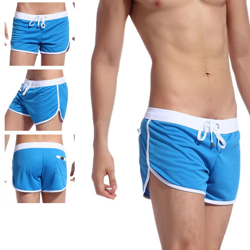 Для Мужчин's быстросохнущая свободные нейлоновые шорты шнурок с низкой талией Лето Пляжные шорты шорты-боксеры домашние пижамы
