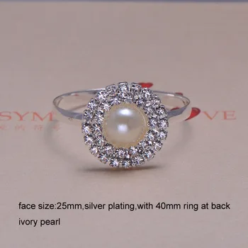

(J0008-ring) 25mm stunning rhinestone napkin ring for wedding table decoration,silver plating,ring size:40mm