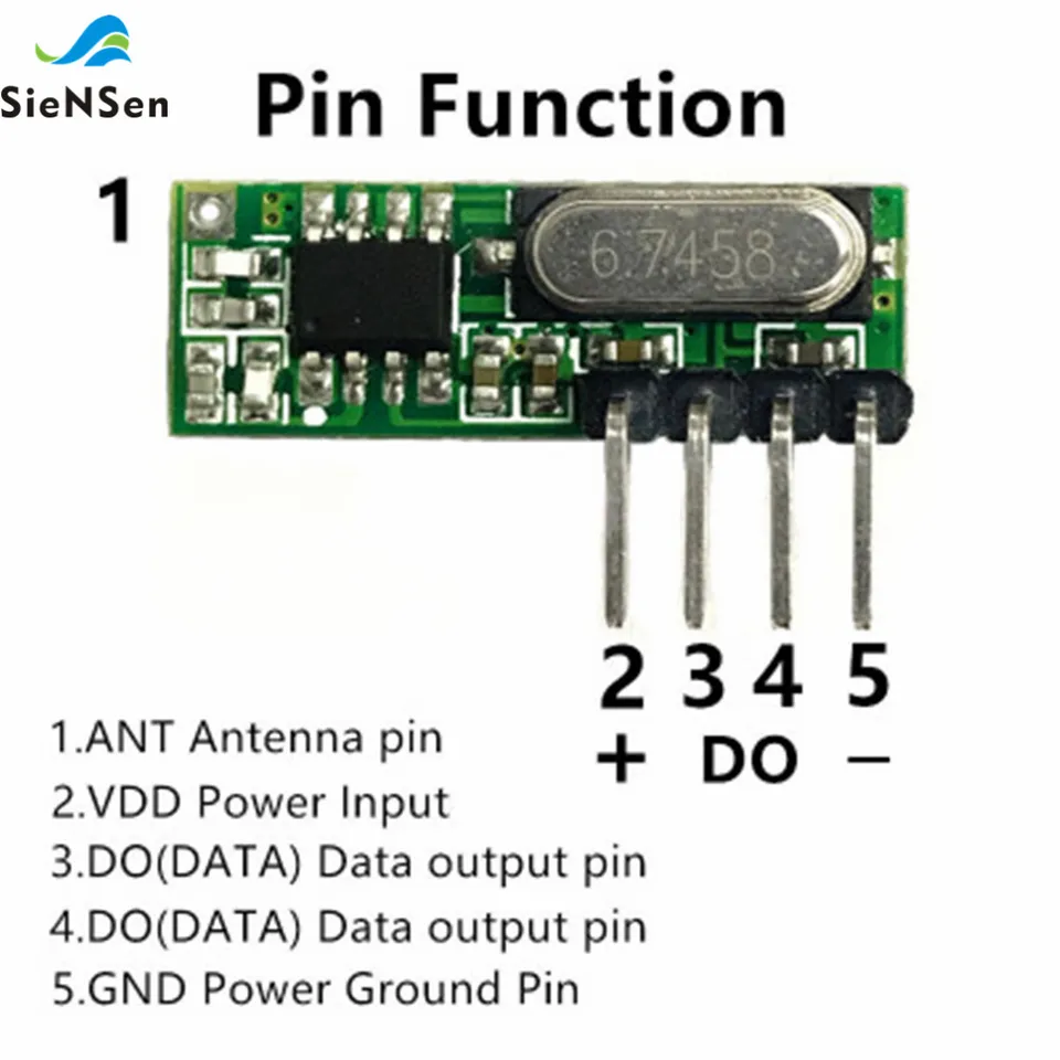 1PC RX500A 433mhz Superheterodyne RF Relay Wireless Receiver Module BBJB