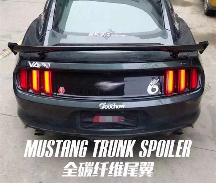 

Fit for Ford Mustang GT APR carbon fiber rear spoiler rear wing