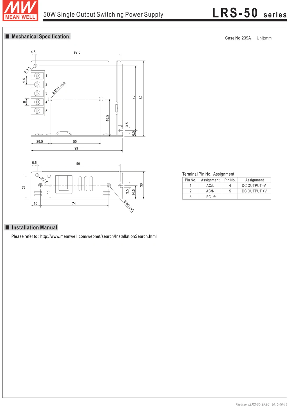 Цена MEAN WELL LRS-50-12 12V 4.2A meanwell LRS-50 12V 50,4 W одиночный выход импульсный источник питания