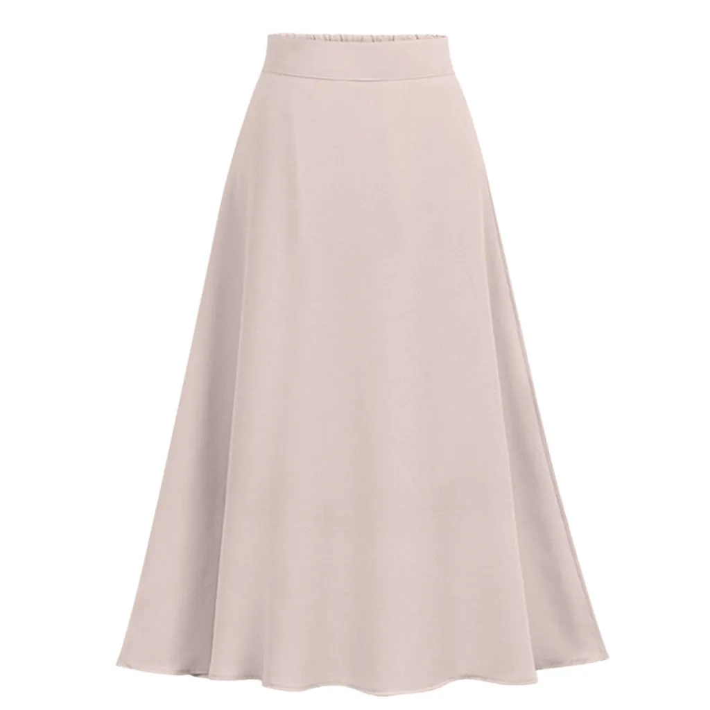

SAGACE Skirt Women Summer Fashion High Split Solid Ruffles Sexy Skirt Ladies loose jupe femme Beach Skirt 5 color shein 603