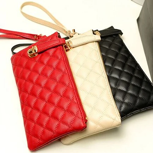 Женский кошелек клатч из мягкой кожи длинный держатель для кредитных карт