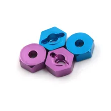 4pcs 12MM Aluminum Wheel Hex Nut With Pins Drive Hubs 4P HSP 102042 1 10 Upgrade
