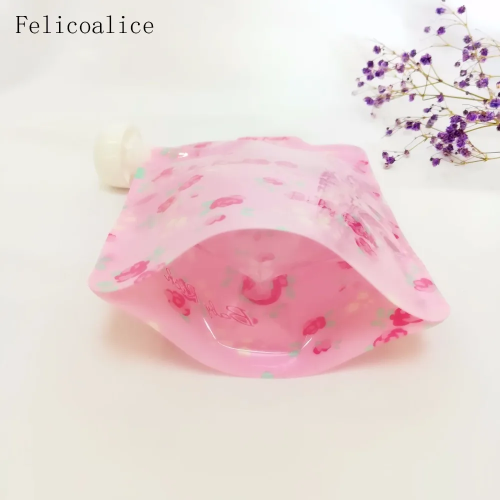 5pcs/lot Reusable Food Pouch Baby Food Pouches bag Double Zipper Organic Baby Kids Pouch Topper Organizer 350ML